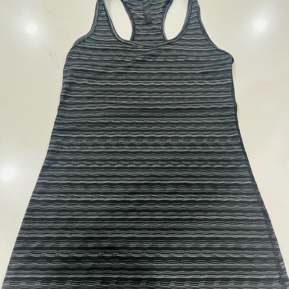 Women's Black Striped Racerback Bralette - Unbranded